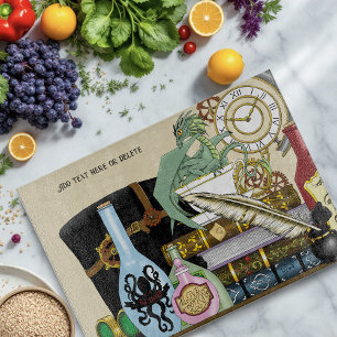 Planche À Découper Potions Dragon Steampunk Livres