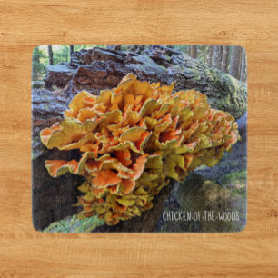 Planche À Découper Poulet orange du champignon des bois