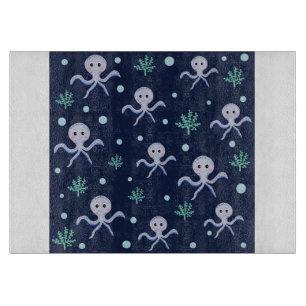 Planche À Découper Poulpe sous la mer motif pour enfants