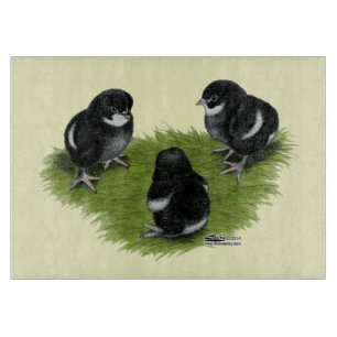 Planche À Découper Poussins Marans Noir Cuivré