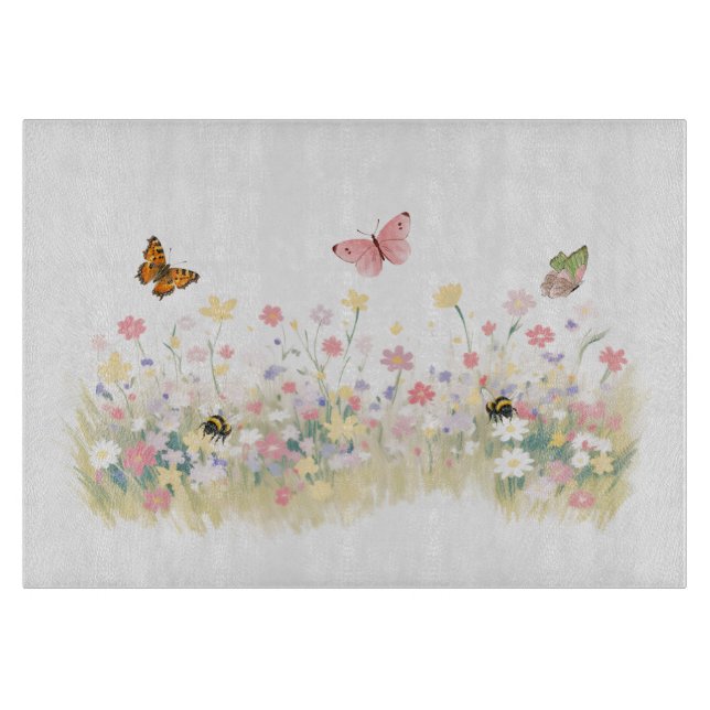 Planche à découper Prairie d'été (Devant)