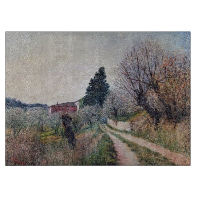 Planche À Découper PREMIER PRINTEMPS EN GOUVERNALAIS / Paysage Toscan (Devant)