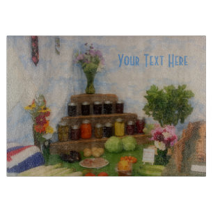 Planche À Découper Présentation de récolte personnalisée de foire cha