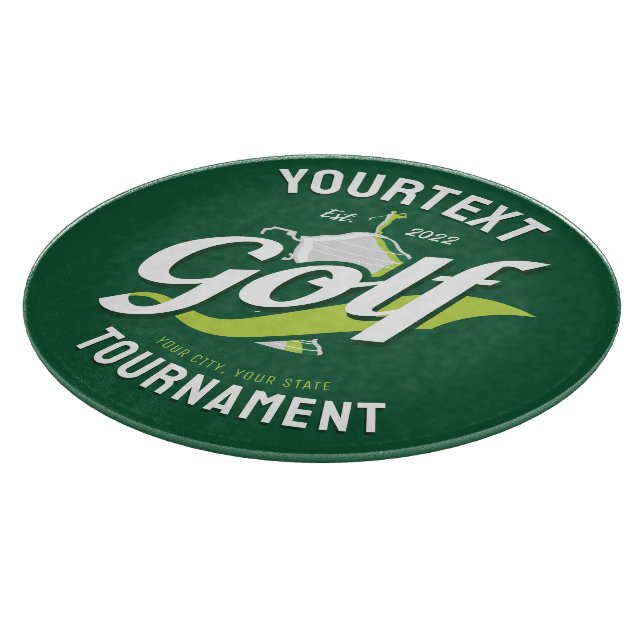 Planche À Découper Pro Golfer NAME Golf Trophée Tournoi de golf (Coin)