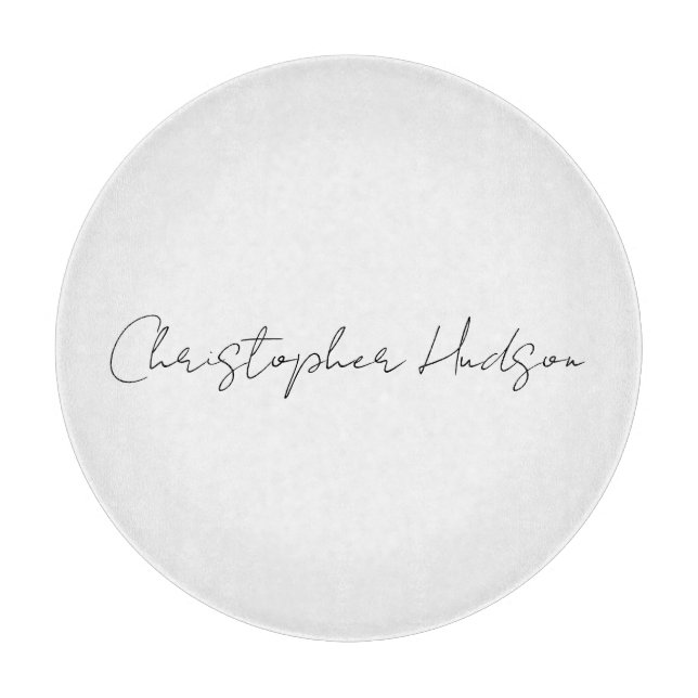 Planche À Découper Professionnel Blanc Plat Créatif Chic Calligraphie (Devant)