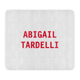 Planche À Découper Professionnel minimaliste moderne nom simple perso