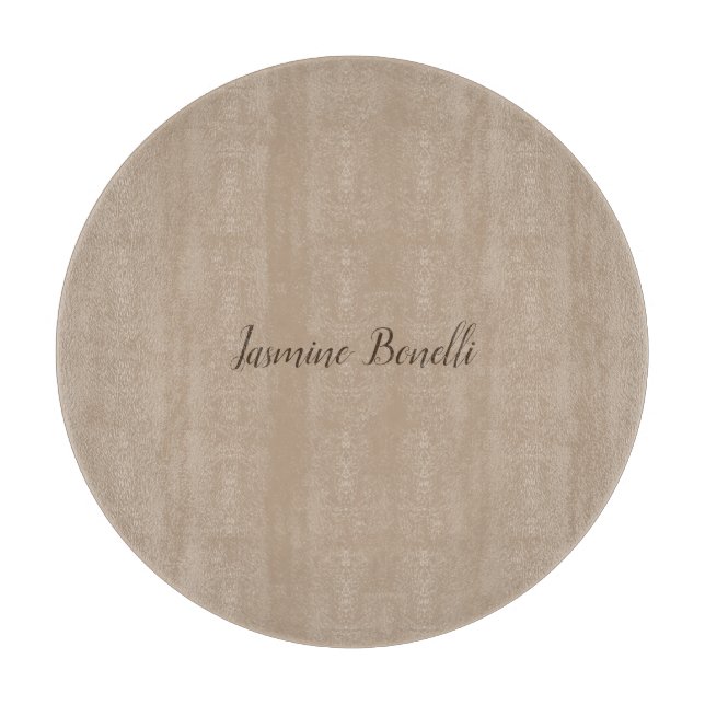 Planche À Découper Professionnel Moderne Minimaliste Votre Nom (Devant)