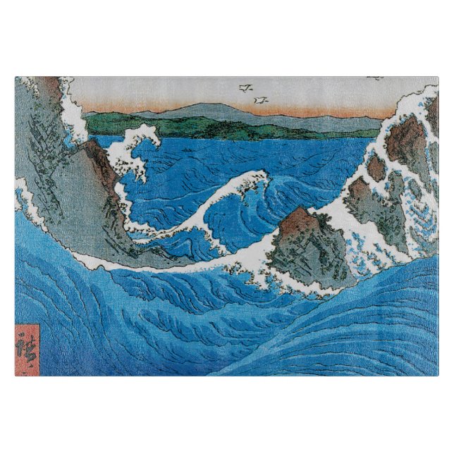 Planche À Découper Province d'Awa, Naruto Whirlpools par Ando Hiroshi (Devant)