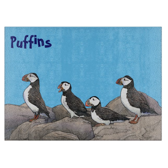 Planche À Découper Puffins de l'Atlantique (Devant)