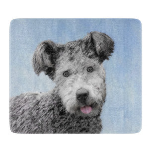 Planche À Découper Pumi Peinture - Cute Original Chien Art