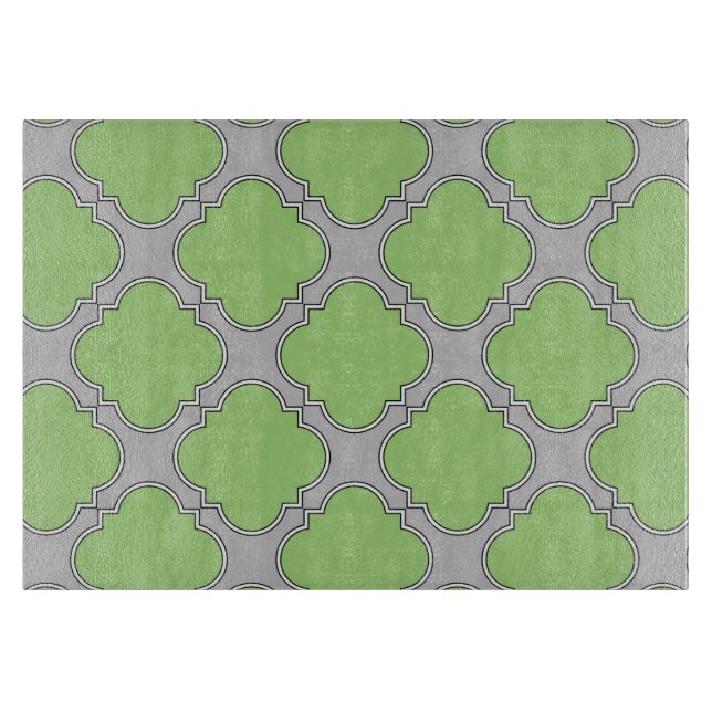 Planche À Découper Quatrefoil vert (Devant)