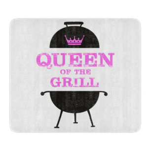 Planche À Découper Queen Of The Grill, Couronne Rose
