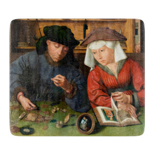 Planche À Découper Quentin Matsys - Le Moneylender et sa femme