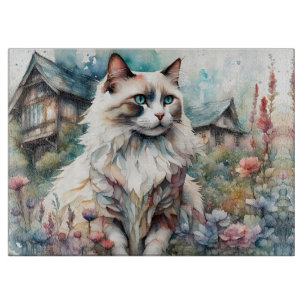 Planche À Découper Ragdoll Chat en anglais Garden
