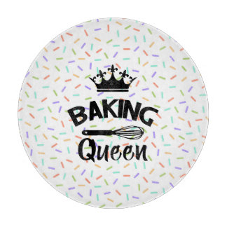 Planche À Découper Rainbow confetti baking queen drôle slogan