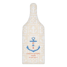 Rame à monogramme d'ancre nautique