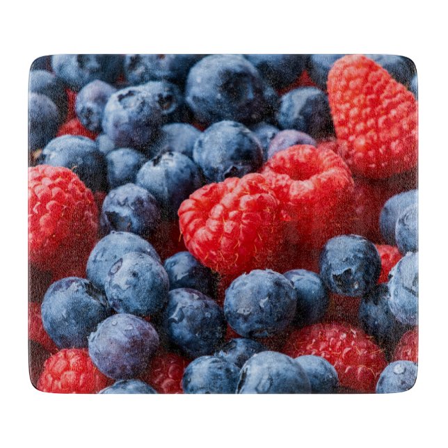 Planche À Découper Raspberries et Blueberries (Devant)