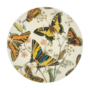 Planche À Découper Rassemblement coloré de papillons et de chenilles