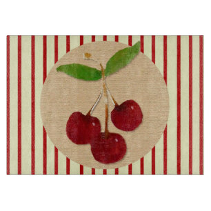Planche À Découper Rayure de cerise