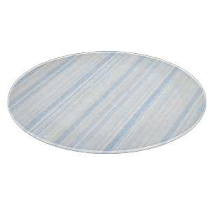 Planche À Découper Rayures à carreaux bleu clair blanc