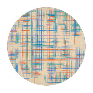 Planche À Découper rayures Abstraites, tapis de gazon ethnique coloré