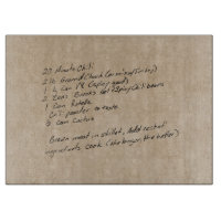 Recette écrite à la main - photo personnalisée