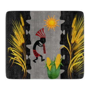 Planche À Découper Récolte de maïs et de blé Kokopellii