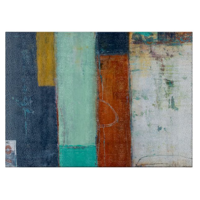 Planche À Découper Rectangles Abstraites (Devant)