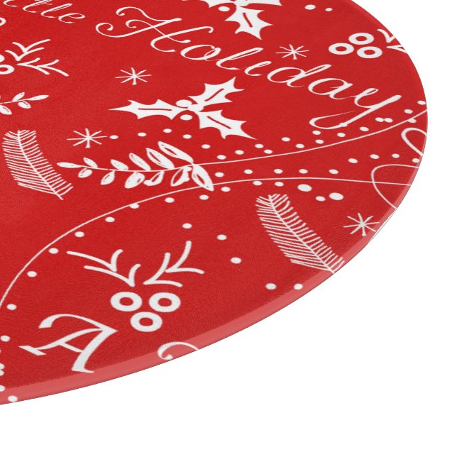 Planche À Découper Red Ayez-vous un joyeux petit Noël (Coin)