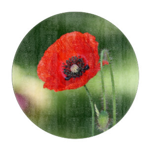 Planche À Découper Red Poppy Seed Cutting Board