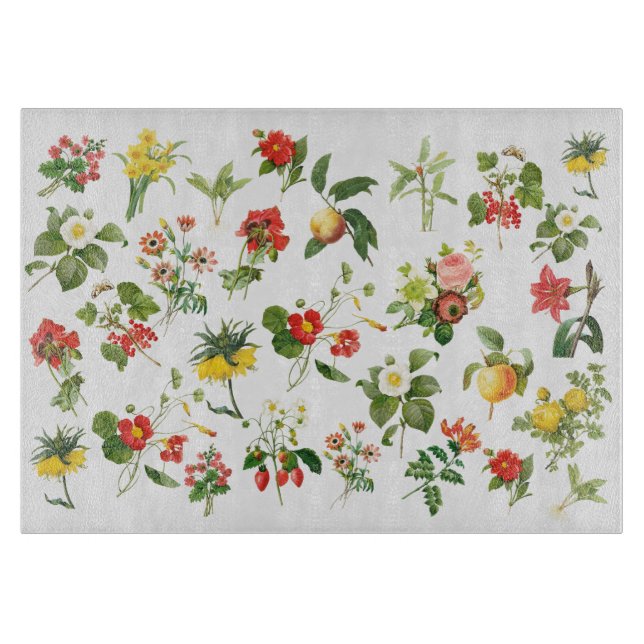 Planche À Découper Redoute Botanique Décoratif Verre Décoratif (Devant)