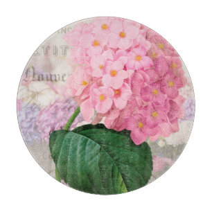 Planche À Découper Redoute Pink Hydrangea Round Cutboard