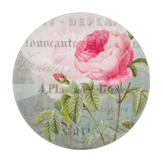 Planche À Découper Redoute Rose Décoratif Glass Cutboard