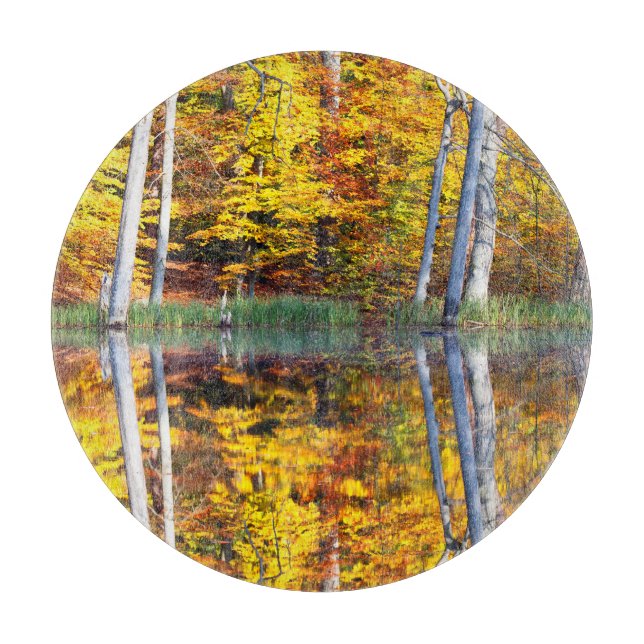 Planche À Découper Réflexion d'automne (Devant)