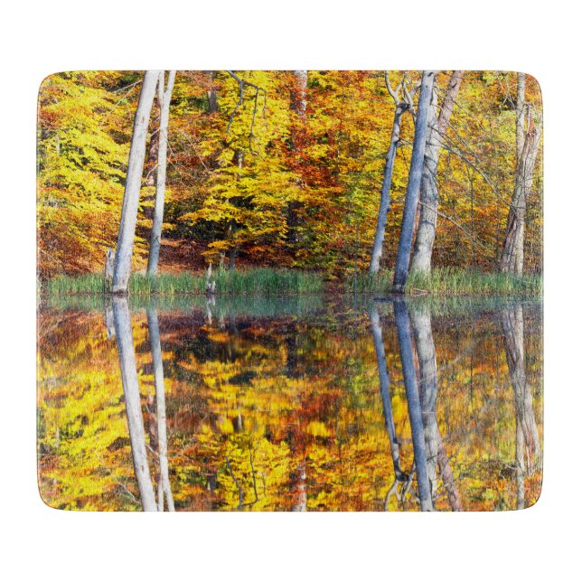 Planche À Découper Réflexion d'automne (Devant)