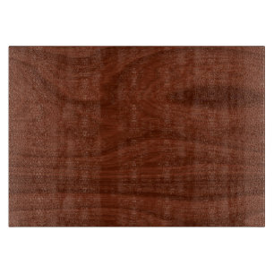 Planche À Découper Regard du bois d'acajou   de motif rustique