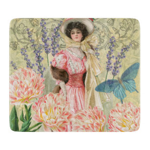 Planche À Découper Regency de femme victorienne rose