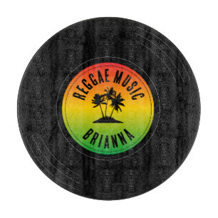 Planche À Découper Reggae Musique Vinyl Record Rasta Chef