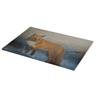 Planche À Découper Renard d'hiver