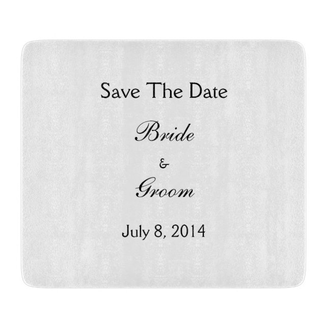 Planche À Découper Réservez la date (Devant)