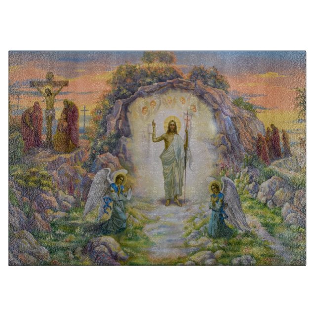 Planche À Découper Résurrection de la Commission de coupe de Jésus (Devant)