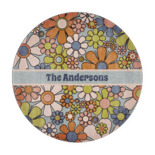 Planche À Découper Retro 60s les années 70 Floral Super Personnalisé