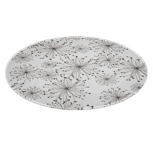 Planche À Découper Rétro arrière - plan floral