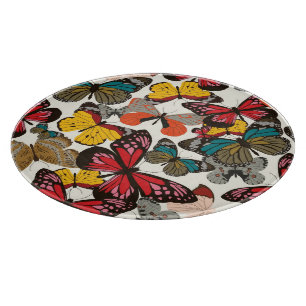 Planche À Découper Rétro motif floral 2