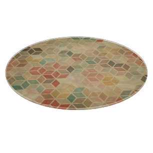 Planche À Découper Rétro motif géométrique 5