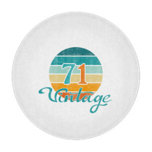 Planche À Découper Retro Sunset 71 Vintage en détresse