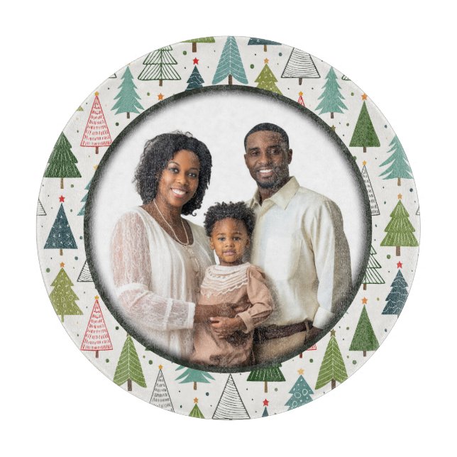 Planche À Découper Retro Trees (Devant)