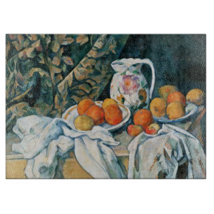 Planche À Découper Rideau de vie fixe de Cezanne, Pitcher à fleurs, F