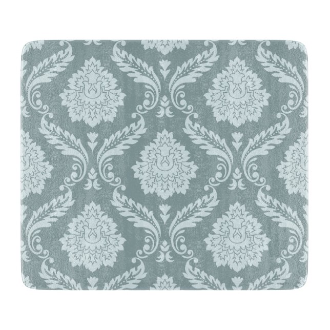 Planche À Découper Rococo Damask Pattern Duck Egg Blue+Teal (Devant)