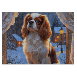 Planche À Découper Roi Cavalier avec lumières de Noël